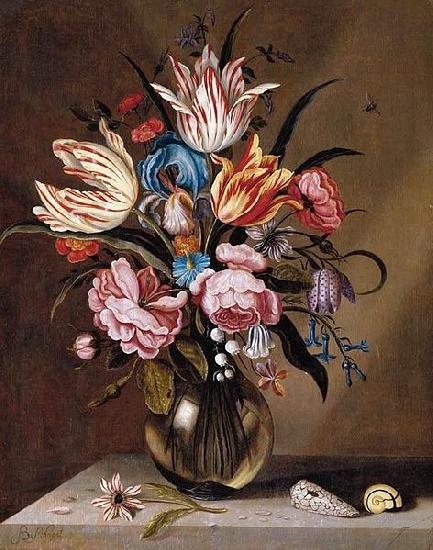 Abraham Bosschaert Flowers in a Glass Vase China oil painting art